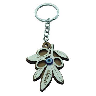 Myros - Tree Themed Wooden Custom Printed Wooden Keyring