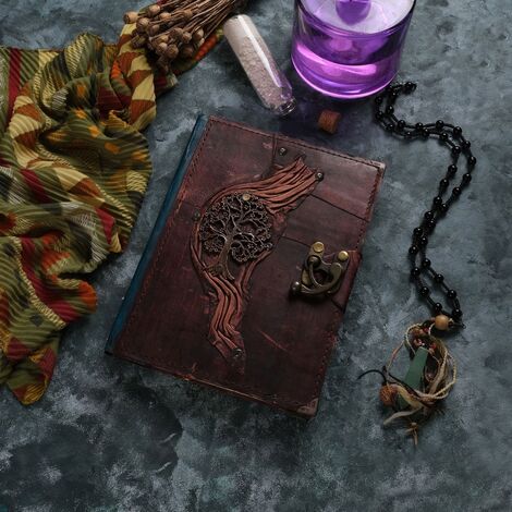 Trend Design Themed Large Leather Notebook - 1