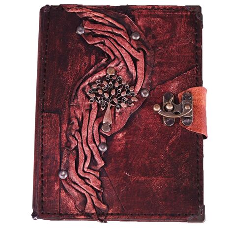 Trend Design Themed Medium Leather Notebook - 7
