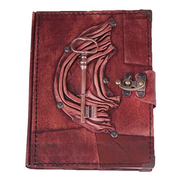 Trend Design Themed Medium Leather Notebook - 8