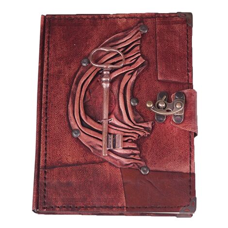 Trend Design Themed Medium Leather Notebook - 8