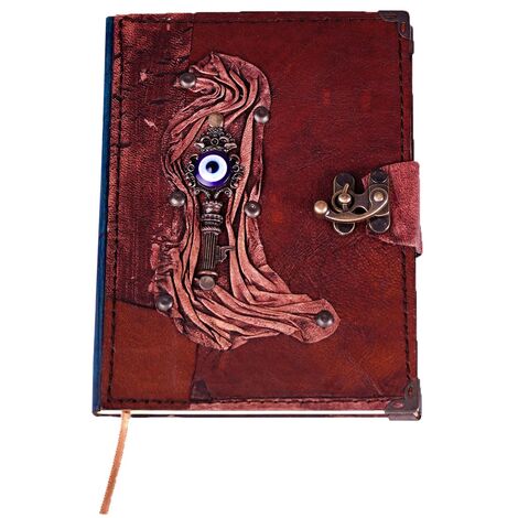 Trend Design Themed Medium Leather Notebook - 9