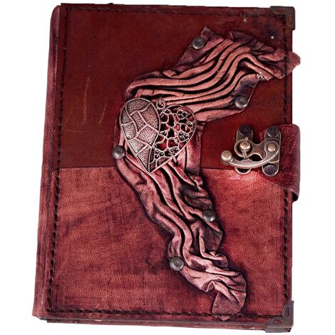 Trend Design Themed Medium Leather Notebook - 10