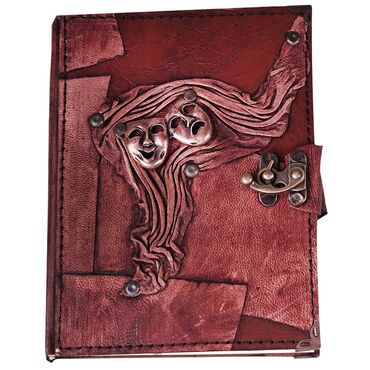 Trend Design Themed Medium Leather Notebook - 2