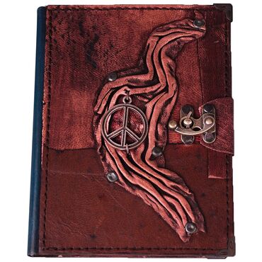 Trend Design Themed Medium Leather Notebook - 6