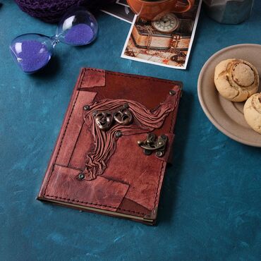 Myros - Trend Design Themed Medium Leather Notebook