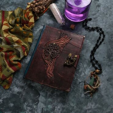 Trend Design Themed Large Leather Notebook