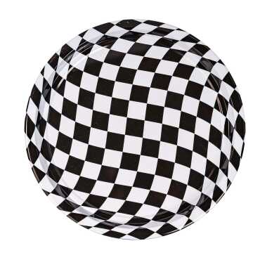 Trendy Themed Metal Round Tray 28 cm - 1