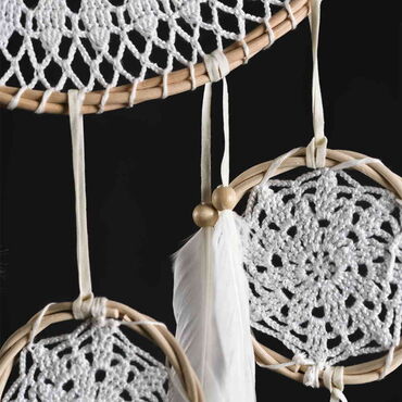 Triple Combination Lace Dreamcatcher 30 cm - Thumbnail