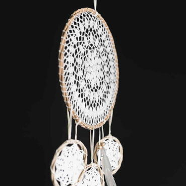 Triple Combination Lace Dreamcatcher 30 cm - Thumbnail