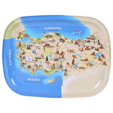 Myros - Turkey Themed Custom Printed Metal Tin Tray