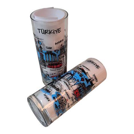 Turkey Themed Custom Printed Raki-Ouzo Glass