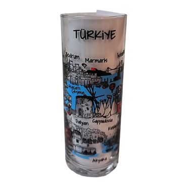 Turkey Themed Custom Printed Raki-Ouzo Glass - Thumbnail