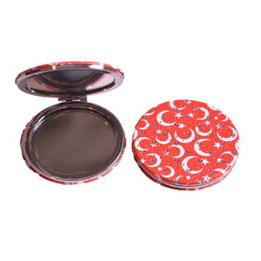 Turkey Themed Custom Printed Round Pocket Mirror - Thumbnail