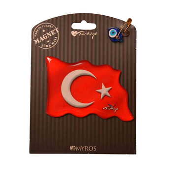 Turkey Themed Epoxy Dome Backing Card Souvenir Fridge Magnet - Thumbnail