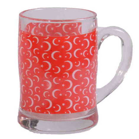 Turkey Themed Glass Mug Big Size - 1