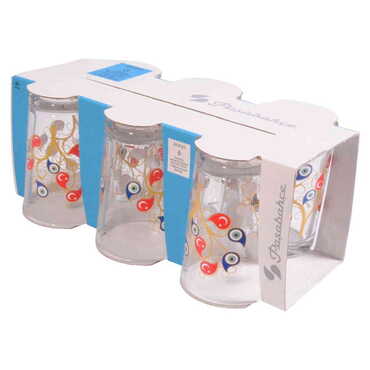 Myros - Turkey Themed Printed Water Glass Set of 6 Pcs