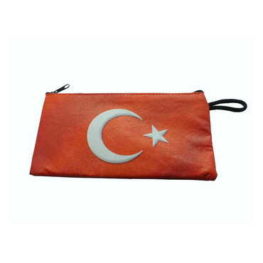 Turkey Themed Turkish Woven Wallet 183x97x8 mm - Myros