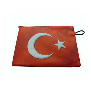 Turkey Themed Turkish Woven Wallet 215x155x8 mm - Myros