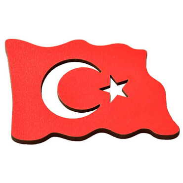 Turkey Themed Wooden Engraved Souvenir Fridge Magnet - Myros