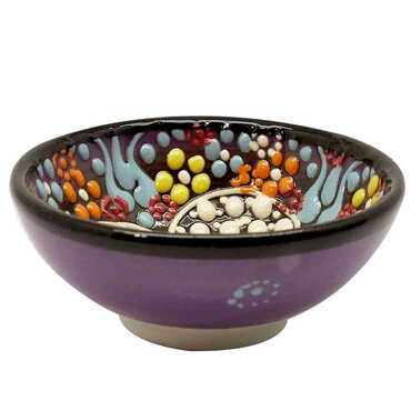 Turkish Ceramic Pearl Bowl 8 cm - Thumbnail