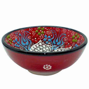 Turkish Ceramic Pearl Bowl13 cm - Thumbnail