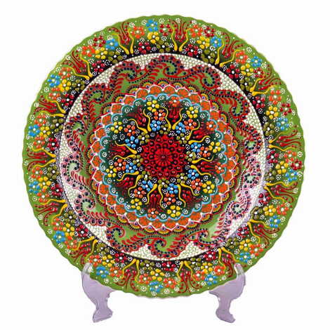 Turkish Ceramic Pearl Plate 40 Cm - 8