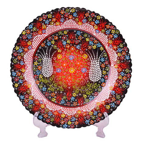 Turkish Ceramic Pearl Plate 40 Cm