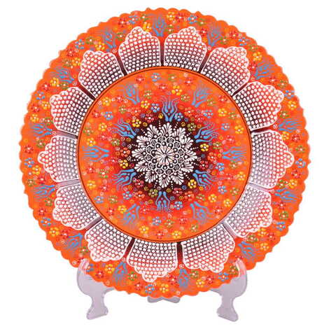 Turkish Ceramic Pearl Plate 43 Cm