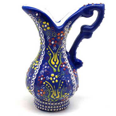 Turkish Ceramic Pitcher 15 cm - Thumbnail