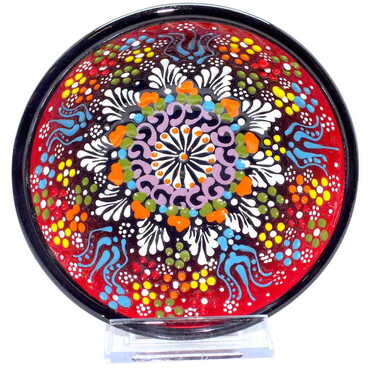 Turkish Ceramic Relief Bowl 13 cm - Thumbnail