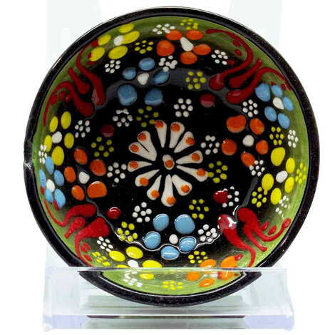 Turkish Ceramic Relief Bowl 8 cm