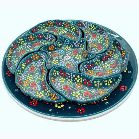 Turkish Ceramic Relief Breakfast Serving Set