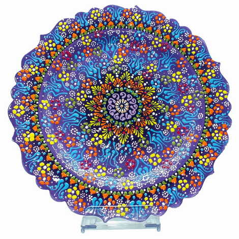 Turkish Ceramic Relief Plate 30 Cm