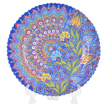 Turkish Ceramic Relief Plate 43 Cm - 11