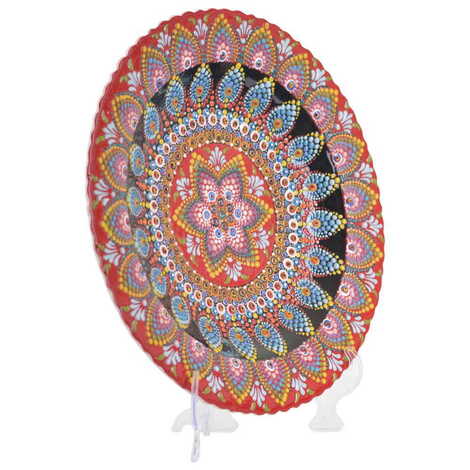 Turkish Ceramic Relief Plate 43 Cm - 2