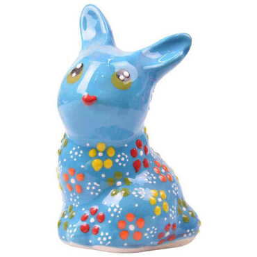 Myros - Turkish Ceramic Relief Rabbit Figurine Big Size