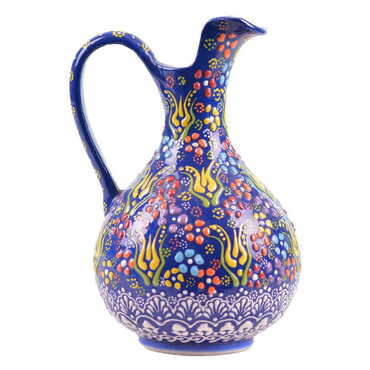 Myros - Turkish Ceramic Relief Snapdragon Vase 20cm