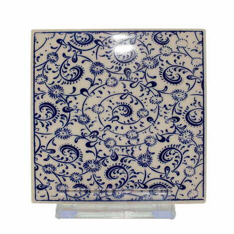 Turkish Ceramic Serigraphy Square Coaster 100 mm