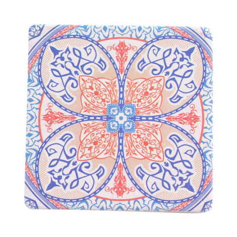 Turkish Ceramic Serigraphy Square Coaster 100 mm