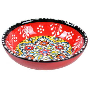 Turkish Ceramic Special Relief Appetizer Bowl 15 Cm - Thumbnail