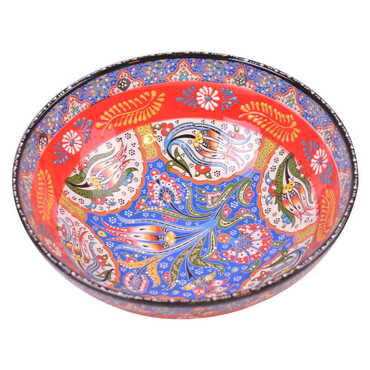 Myros - Turkish Ceramic Special Relief Bowl 30 Cm