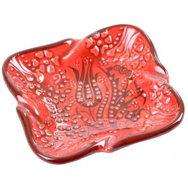 Myros - Turkish Ceramic Square Ashtray Small Size