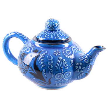 Turkish Ceramic Tea Pot Medium Size - Thumbnail