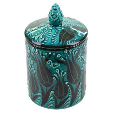 Myros - Turkish Ceramic Turquoise Spice Jar