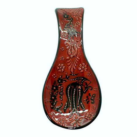 Turkish Ceramic Turquoise Spoon Rest