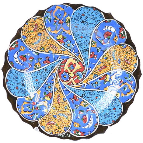 Turkish Ceramics Tezhip 18 cm Decorative Plate - 2