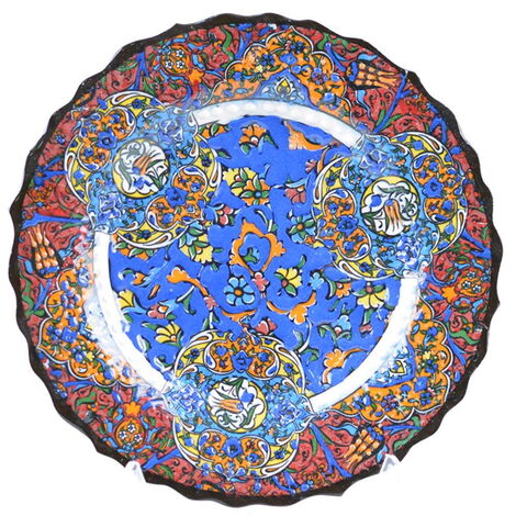 Turkish Ceramics Tezhip 18 cm Decorative Plate - 3