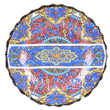 Turkish Ceramics Tezhip 18 cm Decorative Plate - 4
