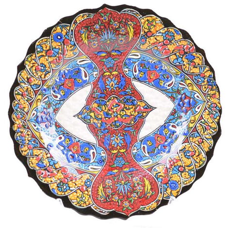 Turkish Ceramics Tezhip 18 cm Decorative Plate - 6